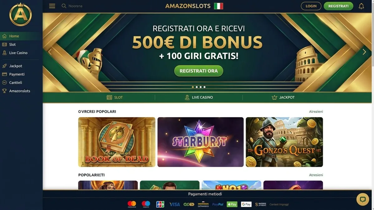 Registrazione con bonus